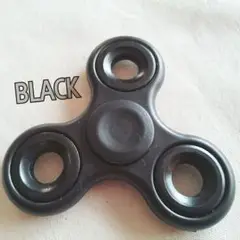 ハンドスピナー ブラック 箱入り ABS製 ストレス解消