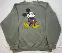 ディズニー公式　ディズニーストア 古着スエットミッキーXL〜XXL程度。