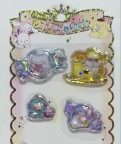 ⑧正規品　キラキラ　ウォーター　ｉｎ　シール　サンリオ　オールスター　おすそ分け