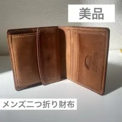 【中古美品】CORBO メンズ財布　二つ折りのサムネイル