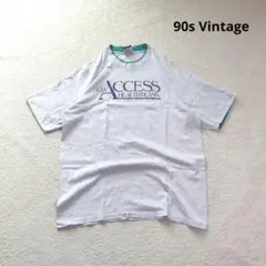 90s USA製 プリントTシャツ 好配色 ロゴT Vintage アメカジ