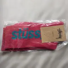 納*街様 stüssy リブ編みソックス 赤 8-13サイズ