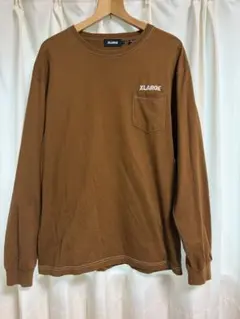 XLARGE ブラウン 長袖カットソー