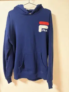 FILA ネイビー フード付きパーカー