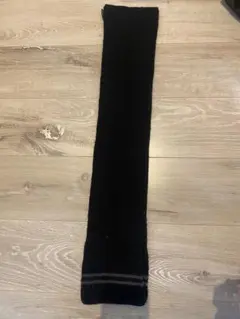 コムサ　COMME CA ISM ブラック マフラー ストライプ