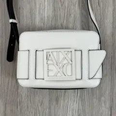 A|X Armani Exchangeスクエアロゴバックル ショルダーバック