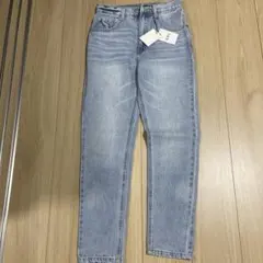 GRL ハイウエストデニムパンツ ライトブルー S