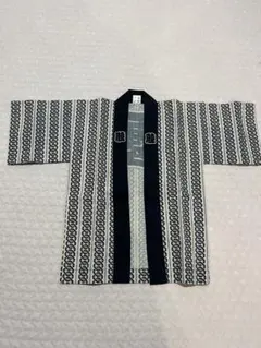 白黒幾何学模様 法被 1号