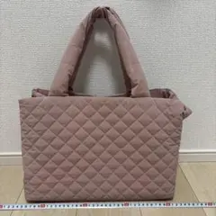 Francfranc ピンク キルティング トートバッグ