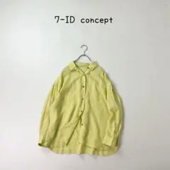 7-ID concept リネン100 % 麻 ブラウス