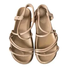 しまむら　terawear emu アミメコードサンダル　中桃　Lサイズ