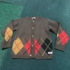 昭和レトロ　ミキハウス　アーガエルカーディガン