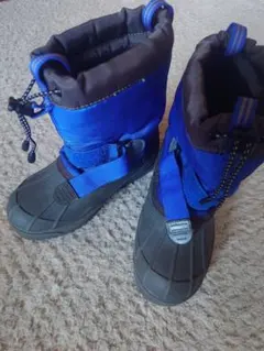モンベル キッズ スノーブーツ 青 サイズ20