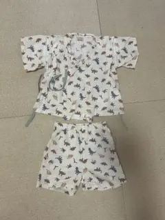 恐竜柄 ベビー甚平 90