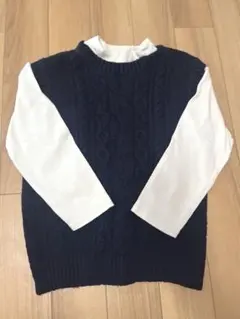 140 セレモニー　入学式　2点セット　ベスト　インナー　ユニクロ　ブリーズ