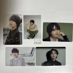 大西流星　特典クリアソロカード　5点セット