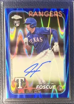 /150 JUSTINE FOSCUE サイン　TOPPS chrome mlb