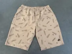 【美品】LOGOS ロゴス ハーフパンツ 羽柄 ベージュ LLのサムネイル