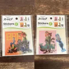 ズートピア　ダイカットステッカー　3枚入り　A・Bセット　新品未使用