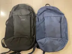 QUECHUA （ケシュア）ハイキングバックパック 黒、青 2つセット