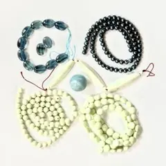 ブルー〜グリーン系　天然石ルースセット　まとめ売り