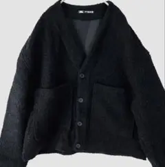 ザラ　　ZARA ブラック フリース ボアジャケット M