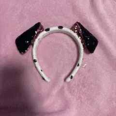 101匹わんちゃん　カチューシャ スパンコール付き ディズニー ダルメシアン