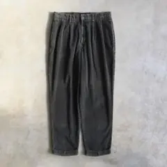 90s ドッカーズ ツータックコーデュロイスラックス ルーズフィットW34L30