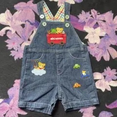 ミキハウス　柔らかデニムオーバーオール　 超美品！