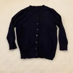 【新品未使用洗濯済】ネイビー カーディガン Sサイズ 100%コットン
