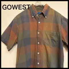 GOWEST 半袖チェックシャツ　ボタンダウンのサムネイル