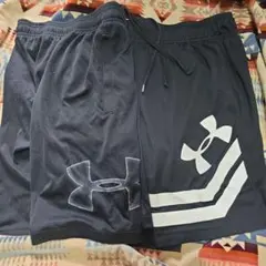 Under Armour アンダーアーマー　バスパン　黒ブラック2枚セット