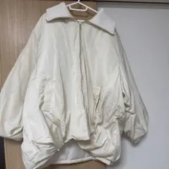 リブカラージャケット　アイボリー ジャケット 4L 未使用品　タグ付き