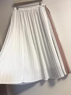 最安価ティアンエクート　プリーツ切替スカートF 定価1万2960円　ピンク