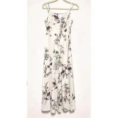 ボタニカルプリントキャミソールワンピース