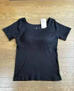 新品　無印良品　婦人　なめらかリブブラ半袖Ｔシャツのサムネイル