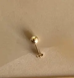 直径5mm K18刻印ありボール型片耳用ピアス