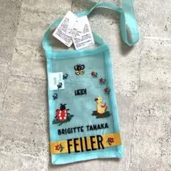 【タグ付き】フェイラー FEILER ブリジットタナカ ミニショルダー ブルー