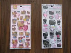 新品・未開封★キティちゃん★キラキララインストーンシール★２枚セット