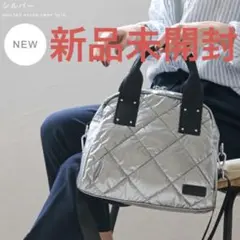 新品未開封 ショルダー バッグ レディース ナイロン 2way シルバー