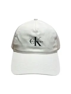 【新品・正規品】Calvin Klein ホワイト ベースボールキャップ