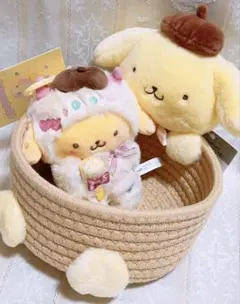 サンリオ マスコット付きバスケット カラフルポップモンスター プリン セット
