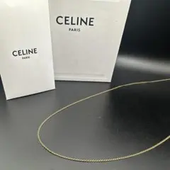 正規 未使用】CELINEロゴチャームトリオンフマカダム柄/ネックレス