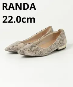 RANDA（ランダ）ストレスフリー/ポインテッドトゥローヒールパンプスのサムネイル