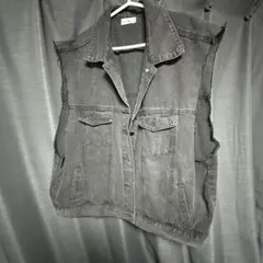 【匿名配送】デニム デニムベスト レディース オーバーサイズ