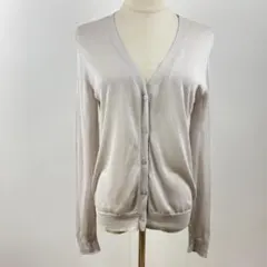 訳有美品 UNIQLO ユニクロ ライトVネックカーディガン 羽織り 万能 XL