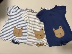 babyGap 半袖 ロンパース ベビー くま 3枚セット 0-3ヶ月のサムネイル