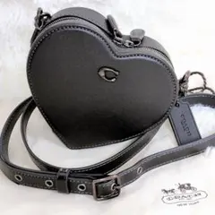 極美品 COACH コーチ 現行 完売品 ハートクロスボディ14 ショルダー 