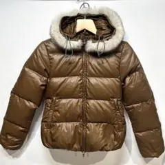 【極美品】DUVETICA ブラウン ダウンジャケット ファー付き 40