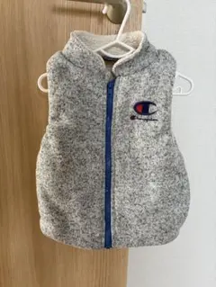 Champion フリースベスト グレー